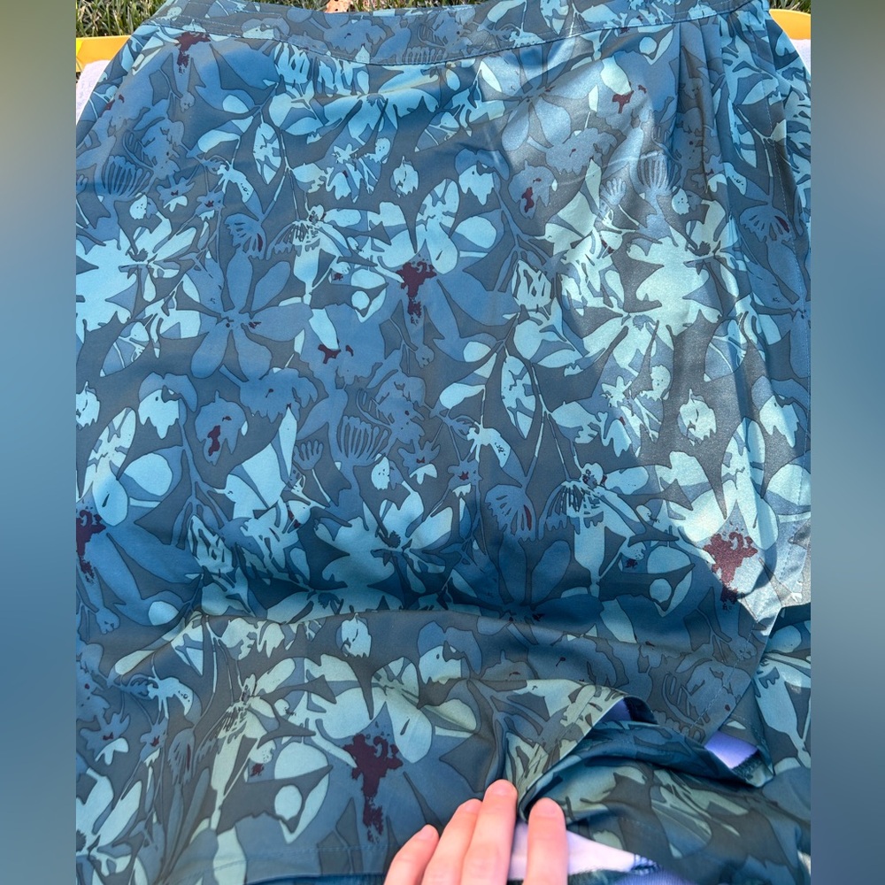 RipSkirt Hawaii Wrap Skirt Length 3 Midi CAMO FLORAL GREEN Size XL Vacation - Picture 4 of 6